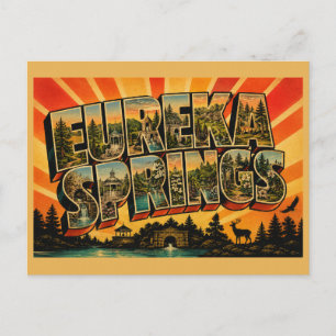Eureka Springs Arkansas Victorian Mountain Town Postcard