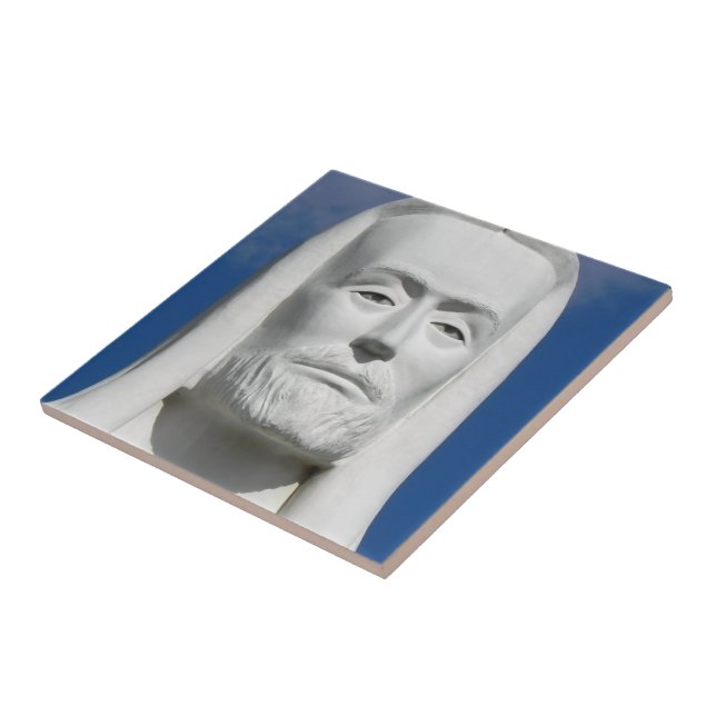 Eureka Springs Jesus Statue Christian Photography Tile (Side)