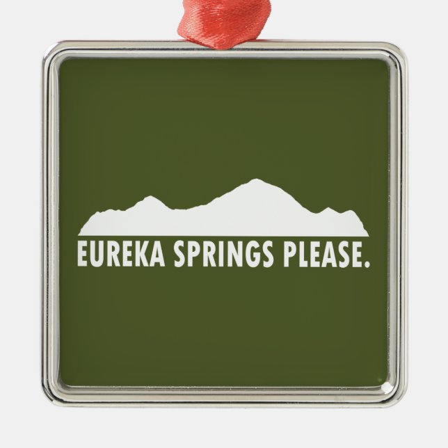 Eureka Springs Please Metal Tree Decoration (Front)