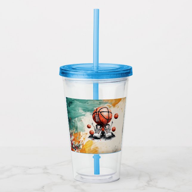 Euro 2024 in football Acrylic Tumbler (Front)
