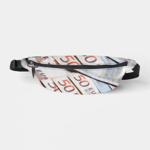 Euro Banknotes Close-Up Photo Money Savings Fina Bum Bags