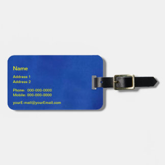 Euro Blue Luggage Tag