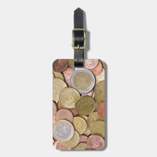 Euro Cents Luggage Tag