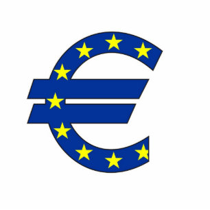 euro currency symbol money sign standing photo sculpture