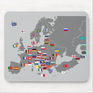 euro flags mousepad