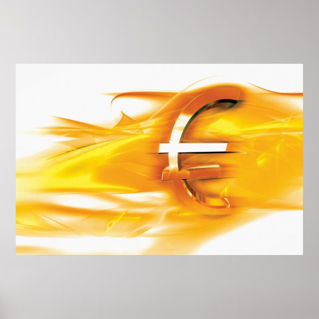 Euro gold symbol poster (Front)