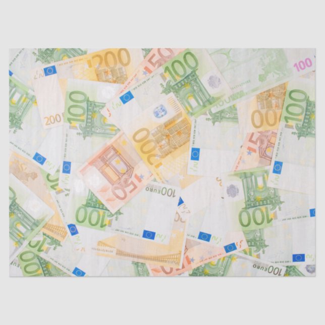 euro money tissue paper (Front)