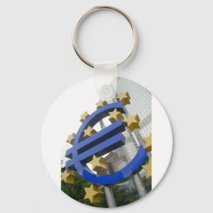 Euro sign Frankfurt Key Ring