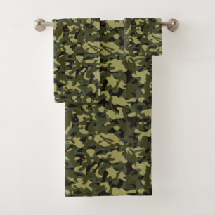 Euro Spring Camouflage Bath Towel Set