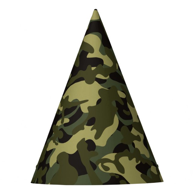 Euro Spring Camouflage  Party Hat (Front)
