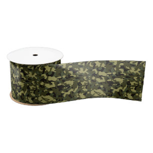 Euro Spring Camouflage Satin Ribbon
