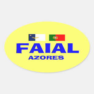 Euro-style Faial* Oval Sticker