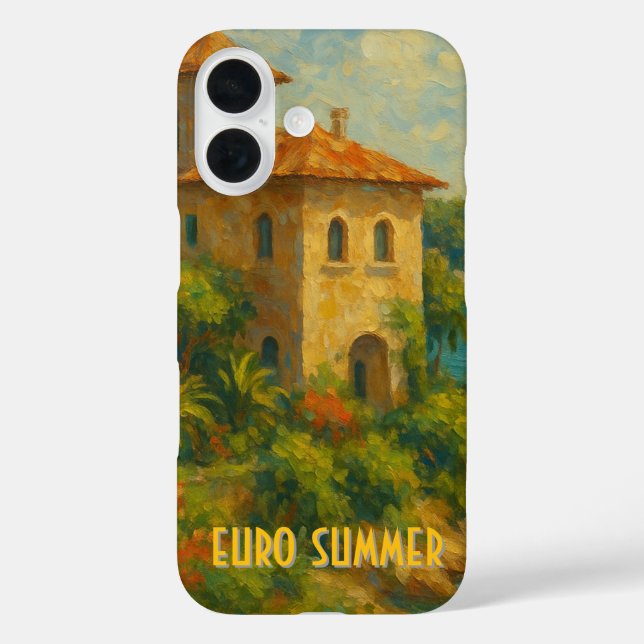 Euro Summer Oil Painting Villa  Case-Mate iPhone Case (Back)