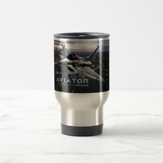 Eurofighter Typhoon Fighter Jet Travel Mug (Center)
