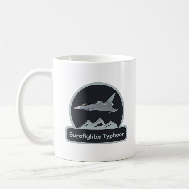 Eurofighter Typhoon Jet Fighter Coffee Mug (Left)