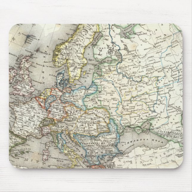 Europ Map Mouse Mat (Front)