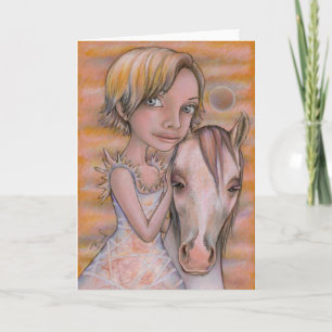 Europa and Snowflake Holiday Card
