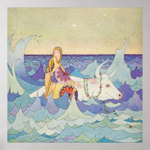 Europa and the Bull by Virginia Frances Sterrett Poster