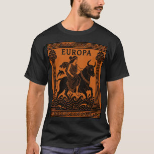 Europa and the Bull Greek Mythology Art T-Shirt