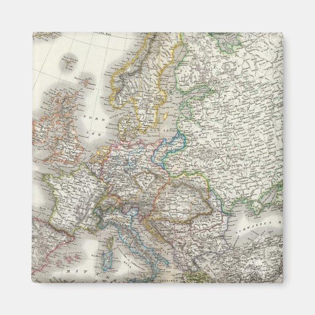 Europa Atlas Map Magnet (Front)
