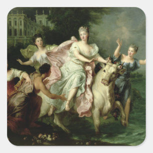 Europa Being Carried off by Jupiter Square Sticker