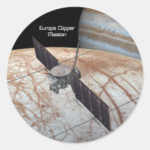 Europa Clipper Mission Spacecraft Classic Round Sticker