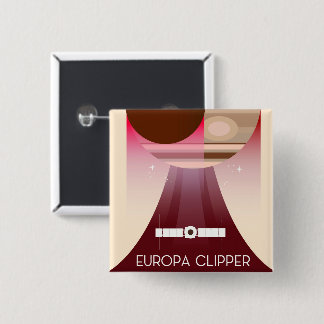 Europa Clipper Space Art 15 Cm Square Badge