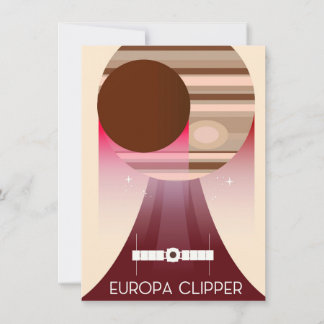 Europa Clipper Space Art Invitation