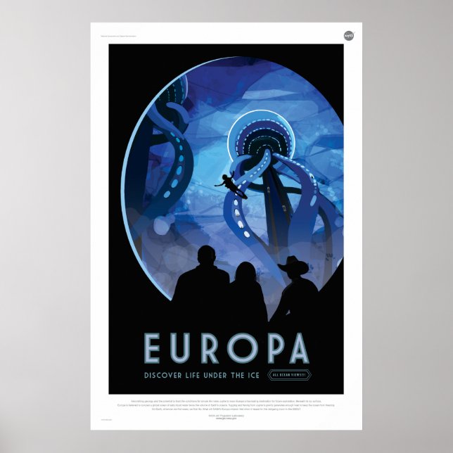 Europa, Discover Life Under the Ice Poster (Front)