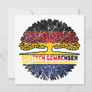 Europa Europäisch Deutsch Deutschland Baum Wurzel Card