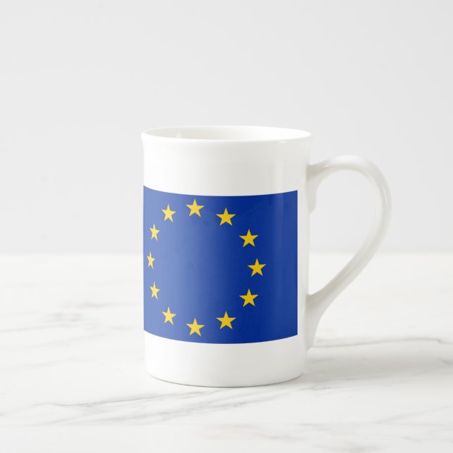 Europa Fahne Bone China Mug (Right)
