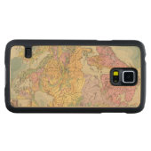 Europa - Geologic Map of Europe Carved Maple Galaxy S5 Case (Front (horizontal))