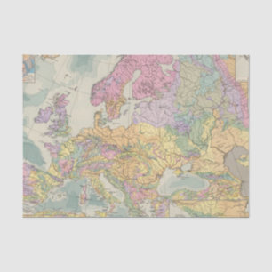 Europa - Geologic Map of Europe Tissue Paper