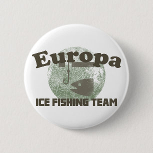 Europa Ice Fishing Team 6 Cm Round Badge