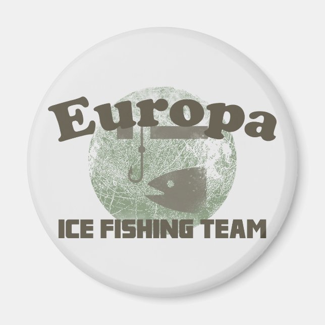 Europa Ice Fishing Team Magnet (Front)