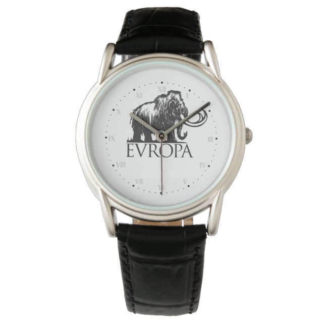 Europa Mammoth Nordic Mythology Viking Pagan Watch (Front)