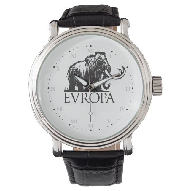 Europa Mammoth Nordic Mythology Viking Pagan Watch (Front)