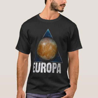 Europa Moon Jupiter Planet Solar System Astronomy T-Shirt