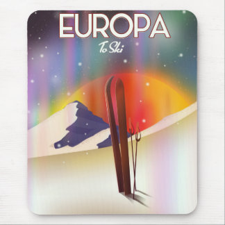 Europa - Moon of Jupiter Space Art. Mouse Mat