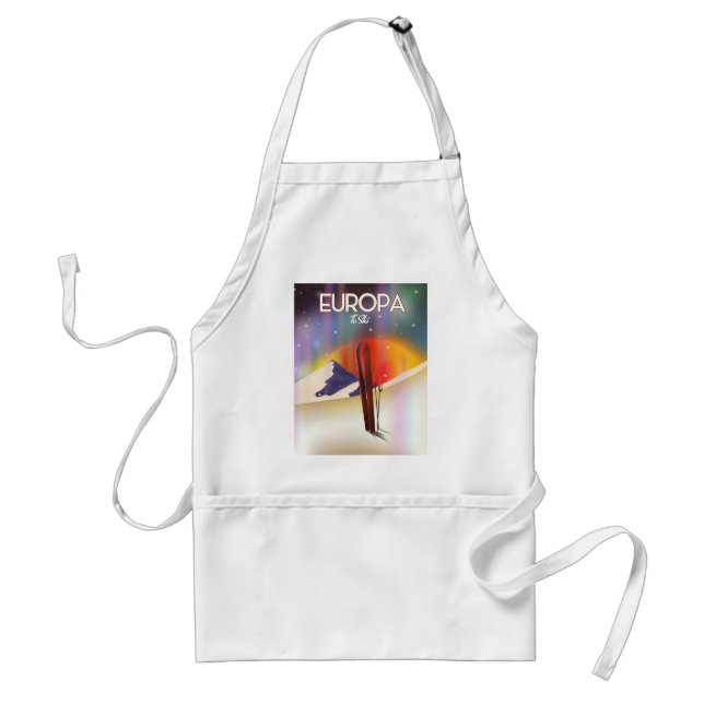Europa - Moon of Jupiter Space Art. Standard Apron (Front)
