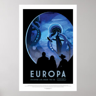 Europa   NASA Visions of the Future Poster