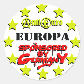 EUROPA Sponsored by Germany Classic Round Sticker