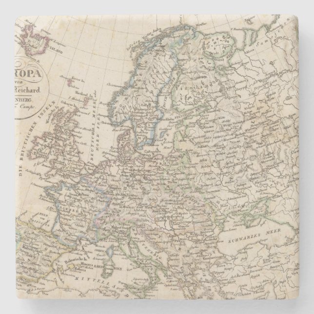 Europa Stone Coaster (Front)