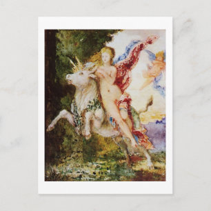 Europa & the Bull, Gustave Moreau Fine Art Postcard