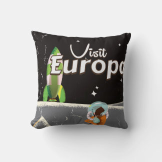 Europa vintage travel poster cushion