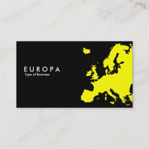 EUROPA Yellow - Black Business Card