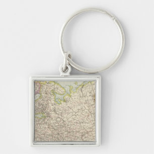 Europaisches Russland - Map of Europe and Russia Key Ring