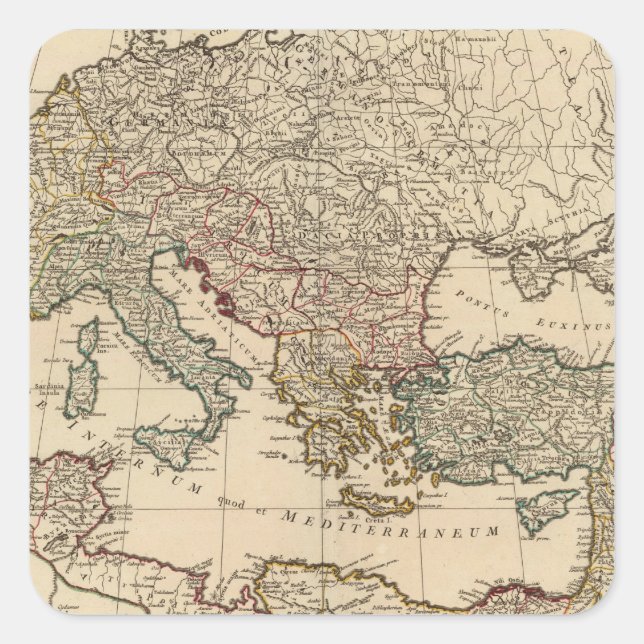 Europe 10 square sticker (Front)