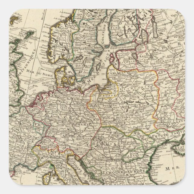 Europe 11 square sticker (Front)