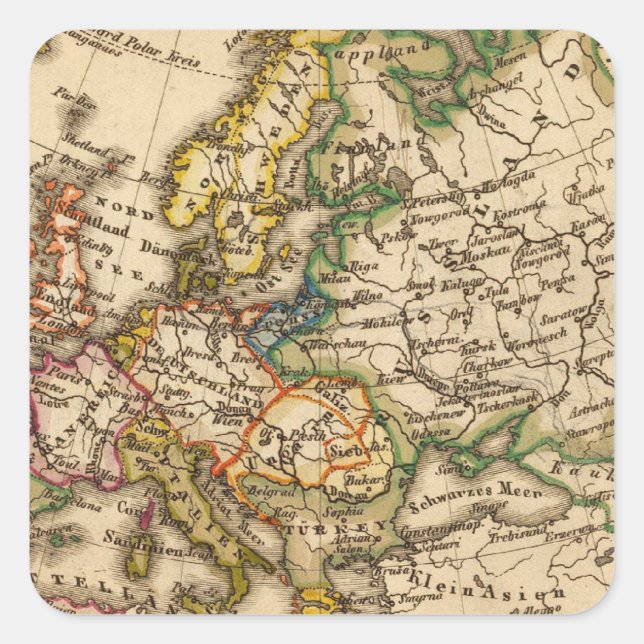 Europe 12 square sticker (Front)